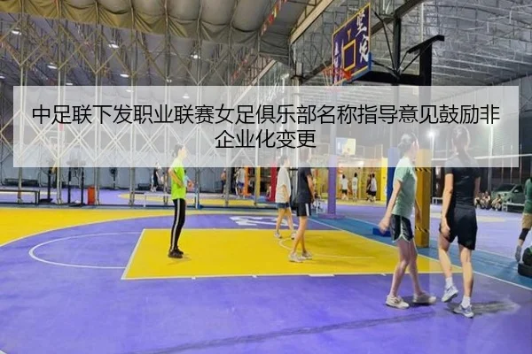 中足联下发职业联赛女足俱乐部名称指导意见鼓励非企业化变更